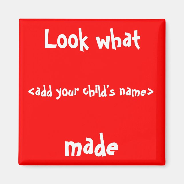 Imán ¡Mira Lo Que Hice! (Frente)