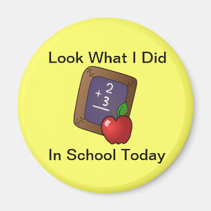 Imán Mira Lo Que Hice En El Magnet Escolar