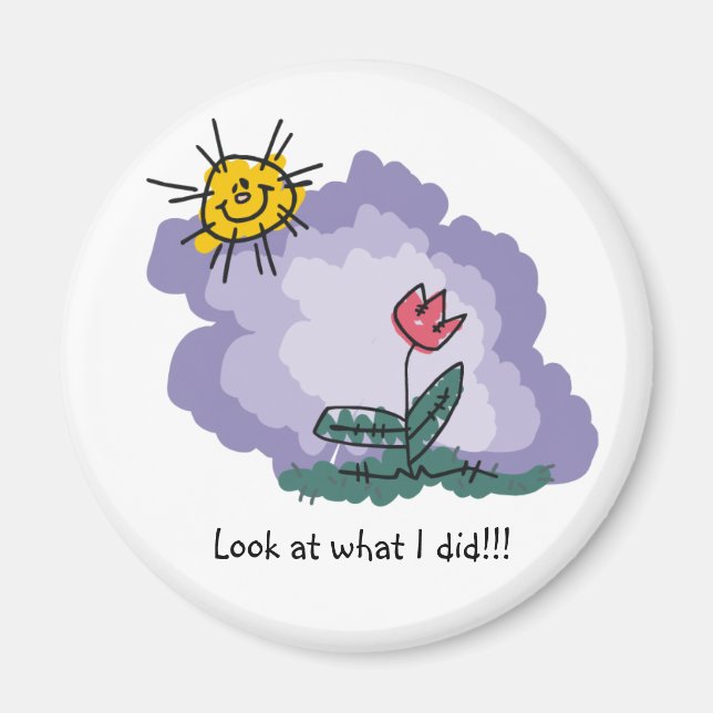 Imán Mira Lo Que Hice Magnet (Frente)