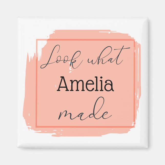 Imán Mira lo que hice personalizado (Frente)