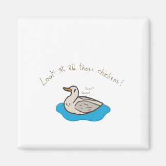 Imán ¡Mira todos esos pollos!