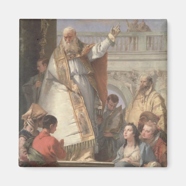 Imán Miracle of St. Patrick, c.1746 (aceite sobre lienz (Frente)