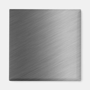 Imán Mirada metalizado de aluminio cepillada