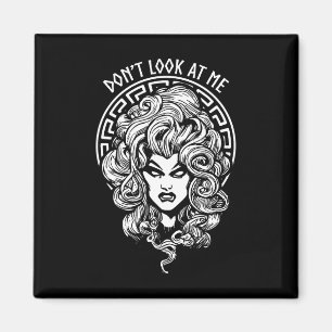 Imán Mírame Funny Feminist Gótico Halloween Medusa Wi