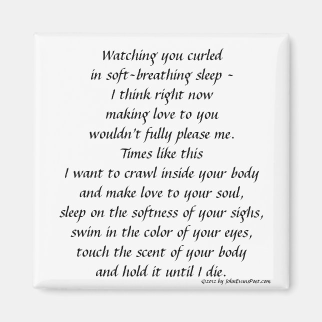 Imán Mirándote dormir (Frente)