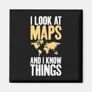 Imán Miro mapas y sé cosas Profesor Geógrafo