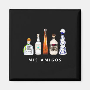 Imán Mis amigos Tequila Funny Cinco De Mayo