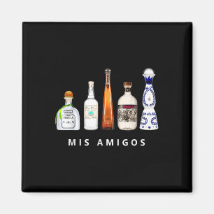 Imán Mis amigos Tequila Funny Cinco De Mayo