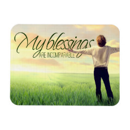 Imán "Mis bendiciones" Motivación afirmativa flexible