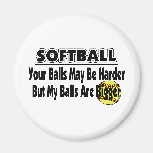 Imán Mis bolas son más grandes (Frente)