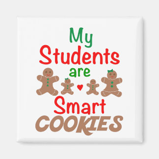 Imán Mis estudiantes son cookies inteligentes, navidade