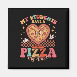 Imán Mis estudiantes tienen una pizza de mi corazón San