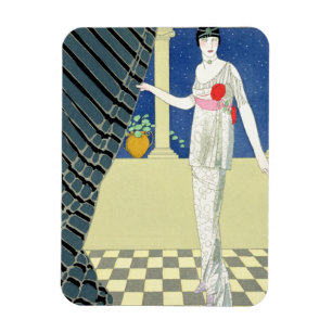 Imán Mis invitados no han llegado, ilustracion de una m