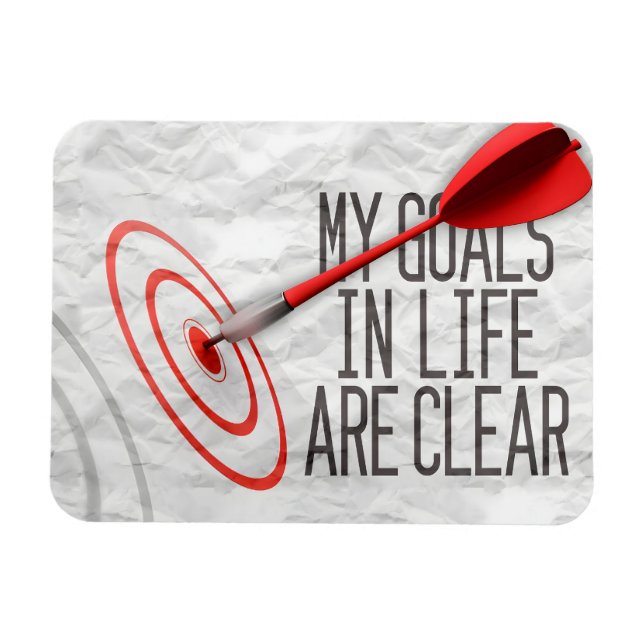 Imán "Mis objetivos son claros" Motivation Affirmation  (Horizontal)