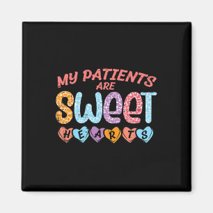 Imán Mis pacientes dulces corazones Valentine Day Enfer