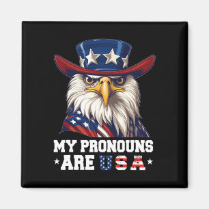Imán Mis Pronounes Son Eagle Divertido De Eeuu 4 De Jul