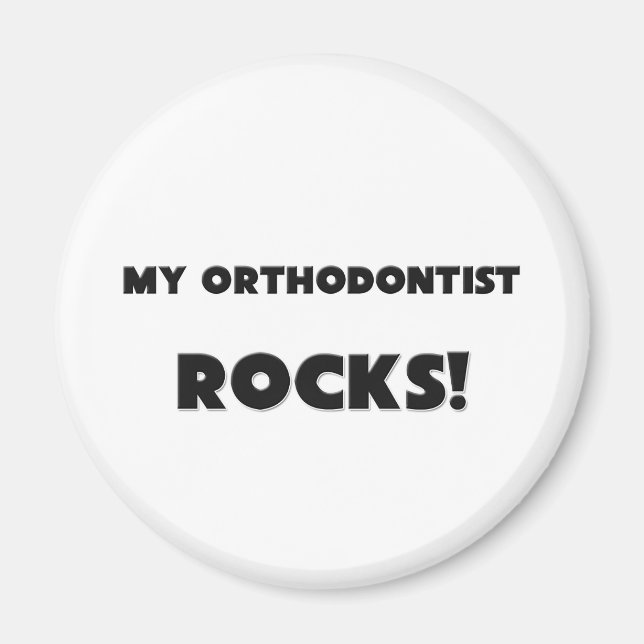 Imán ¡MIS ROCAS ortodoncistas! (Frente)