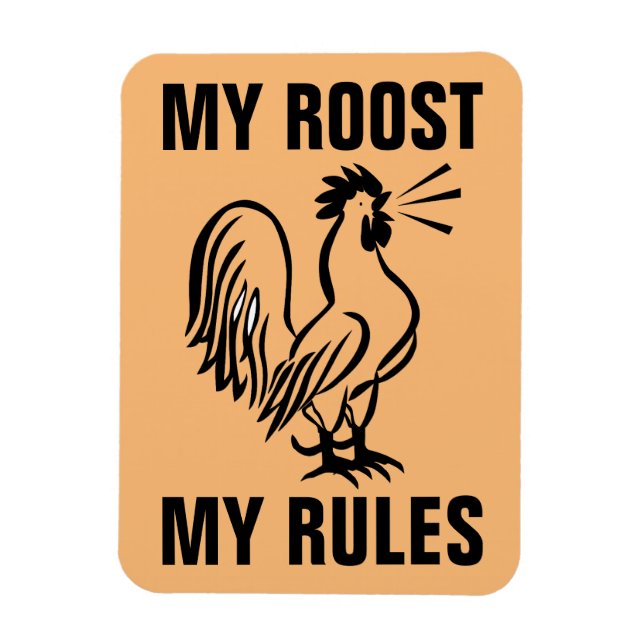 IMÁN MIS ROOSTS RULES ROOSTER MAGNETS (Vertical)