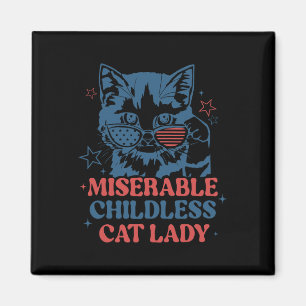 Imán Miserables gatos sin hijos para Kamala Harris 2