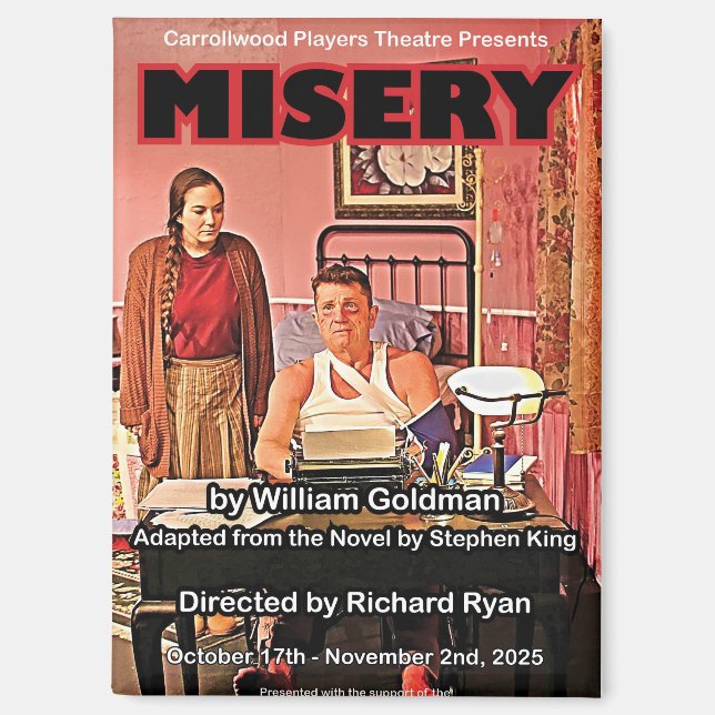 Imán Misery Poster Magnet (Anverso)