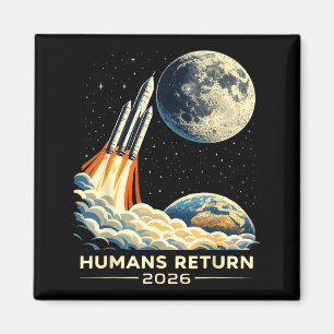 Imán Misión a la luna Artemis ii 2026 humanos vuelven r
