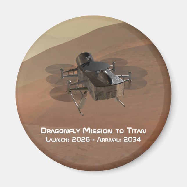 Imán Misión de la libélula a Titán (Frente)