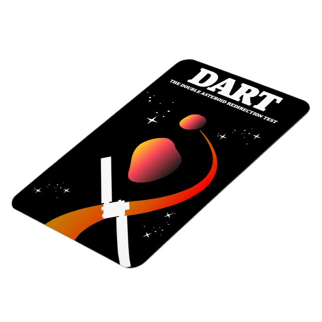 Imán Misión espacial DART arte espacial. (Lado Izquierdo)