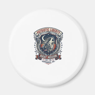 Imán Misión Nocturna Patriótica Lobo Patriota Militar I