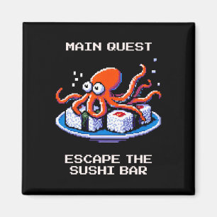 Imán Misión principal Escape El Pulpo R Sushi Pixel Gam