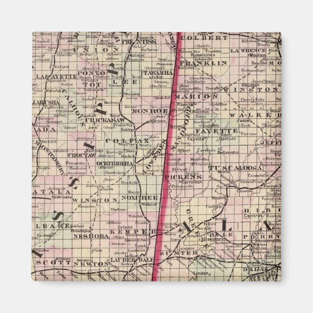 Imán Misisipi y Alabama (Frente)