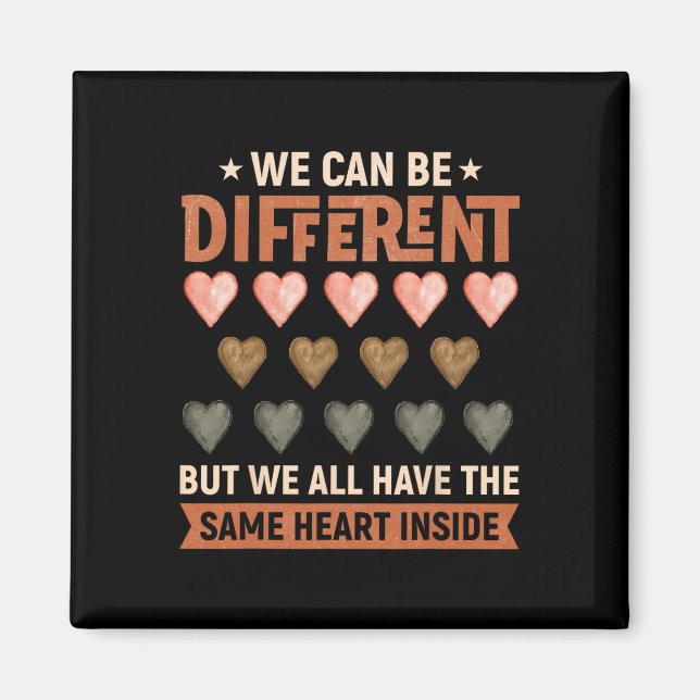 Imán Mismo Corazón Dentro Juneteenth Mes de la Historia (Frente)