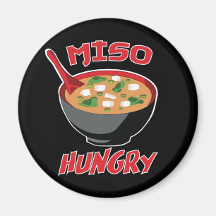 Imán Miso Hungry Funny Food Kawaii