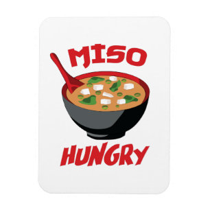 Imán Miso Hungry Funny Food Kawaii