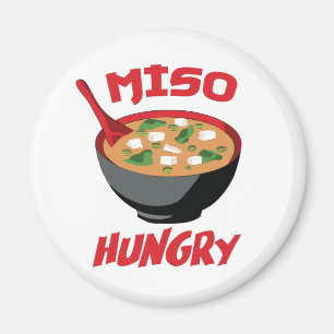 Imán Miso Hungry Funny Food Kawaii