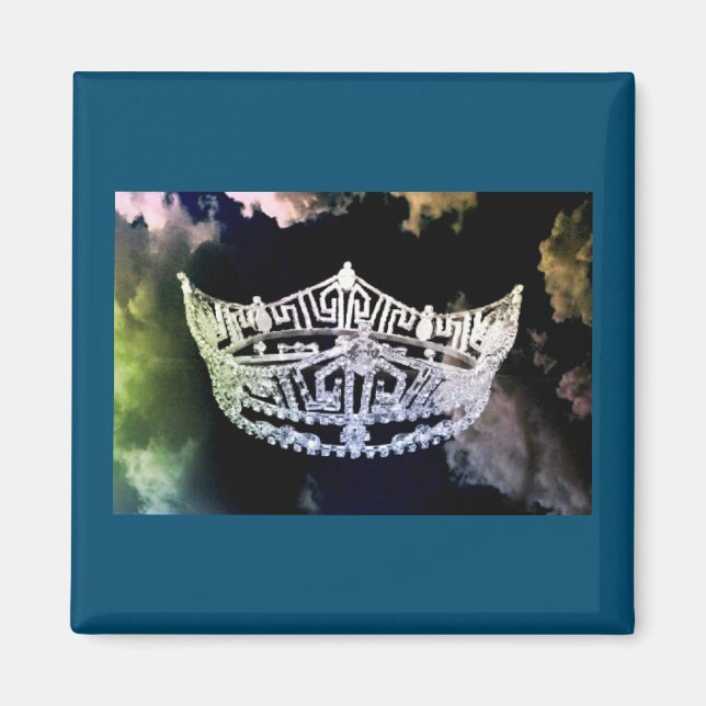 Imán Miss América estilo Crown Magnate Colouds (Frente)