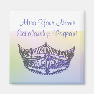 Imán Miss América estilo Crown Magnate en el arcoiris