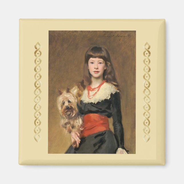 Imán Miss Beatrice Townsend por John Singer Sargent (Frente)