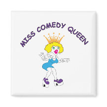 Miss Comedia Queen Square Magnet
