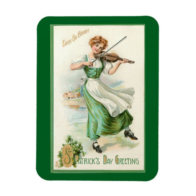 Imán Miss Irlandesa Con Magnate Flexible Violin (Vertical)