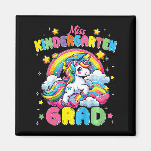 Imán Miss Kindergarten Grad Unicorn El Último Día De La