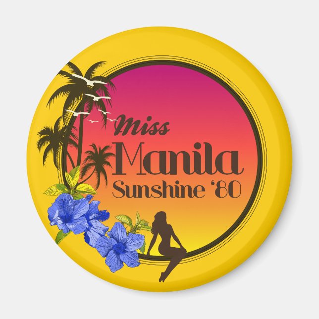 Imán Miss Manila Sunshine '80 - Isla Temptation (Frente)