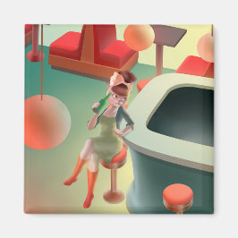 Imán Miss Meow - Serie nocturna de bares