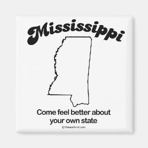 Imán MISSISSIPPI - "camisetas a del LEMA del ESTADO de