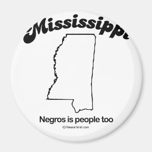 Imán MISSISSIPPI - "camisetas a del LEMA del ESTADO de