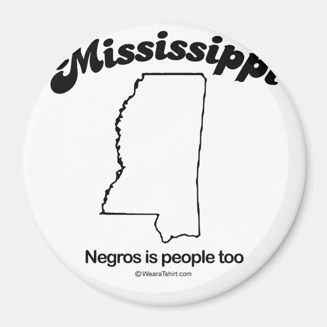 Imán MISSISSIPPI - Camisetas "MISSISSIPPI STATE MOTTO"  (Frente)