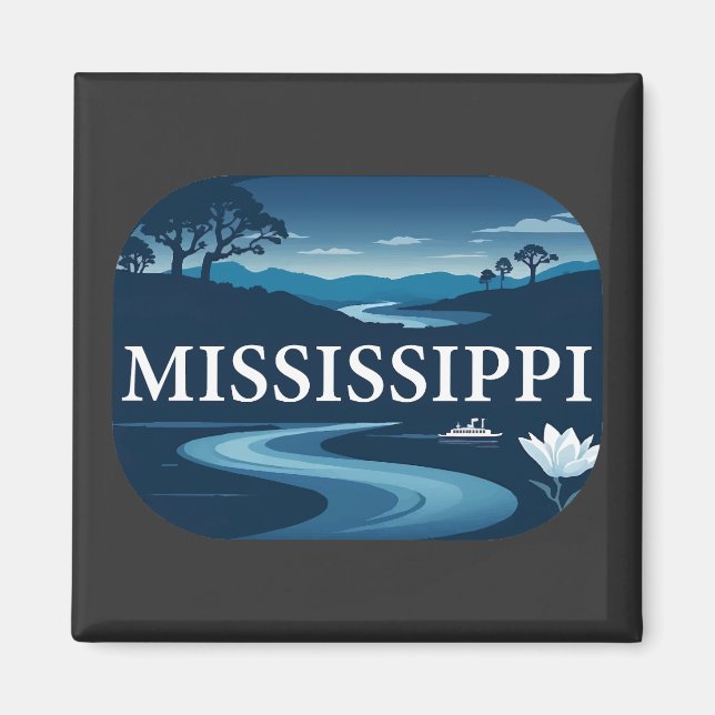 Imán Mississippi Estados Unidos de América (Frente)