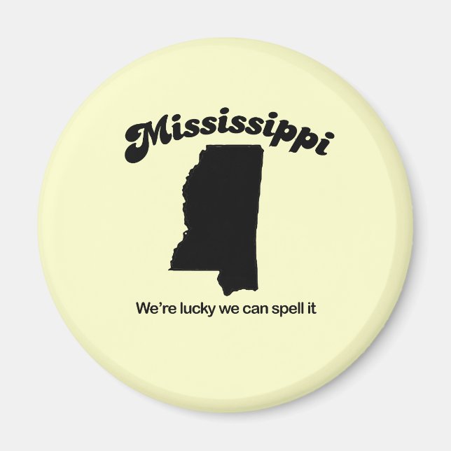 Imán Mississippi Motto - Spell it (Frente)
