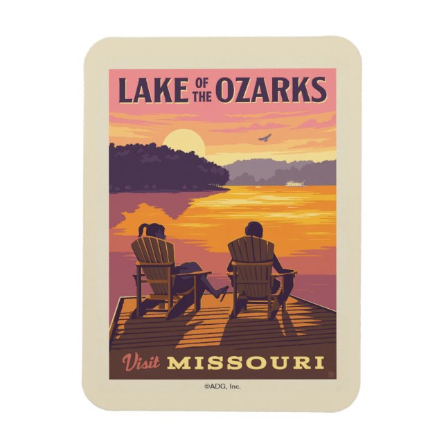 Imán Missouri | Lago de los Ozarks (Vertical)