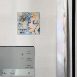 Imán Mística De Mujeres Con Feathers Magnet