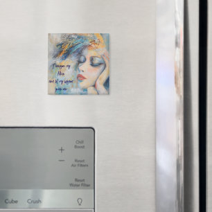 Imán Mística De Mujeres Con Feathers Magnet